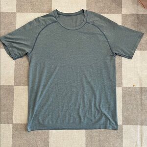 lululemon athletica Light Blue Metal Vent Tee